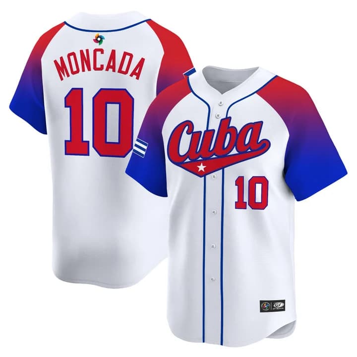 Men's Team Cuba World Baseball Classic Vapor Premier Jersey - 2026 Roster - All Stitched Yoan Moncada