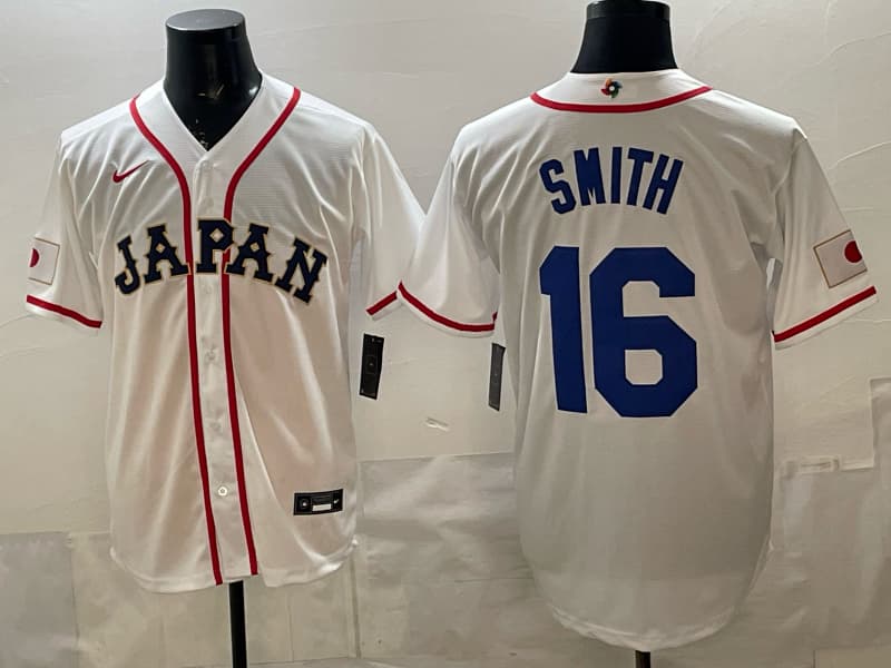 Men's Team Japan World Baseball Classic Vapor Premier Jersey - 2026 Roster - All Stitched  SMITH