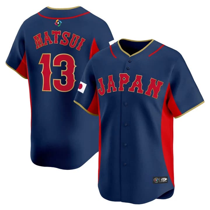 Men's Team Japan World Baseball Classic Vapor Premier Jersey - 2026 Roster - All Stitched