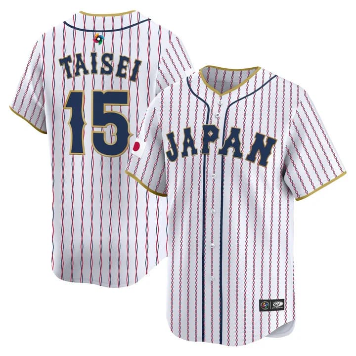 Men's Team Japan World Baseball Classic Vapor Premier Jersey - 2026 Roster - All Stitched Taisei Ota