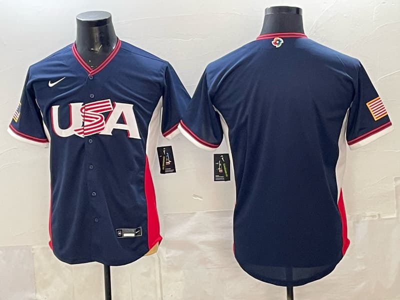 Men's Team USA World Baseball Classic   Vapor Premier Jersey - 2026 Roster - All  Stitched