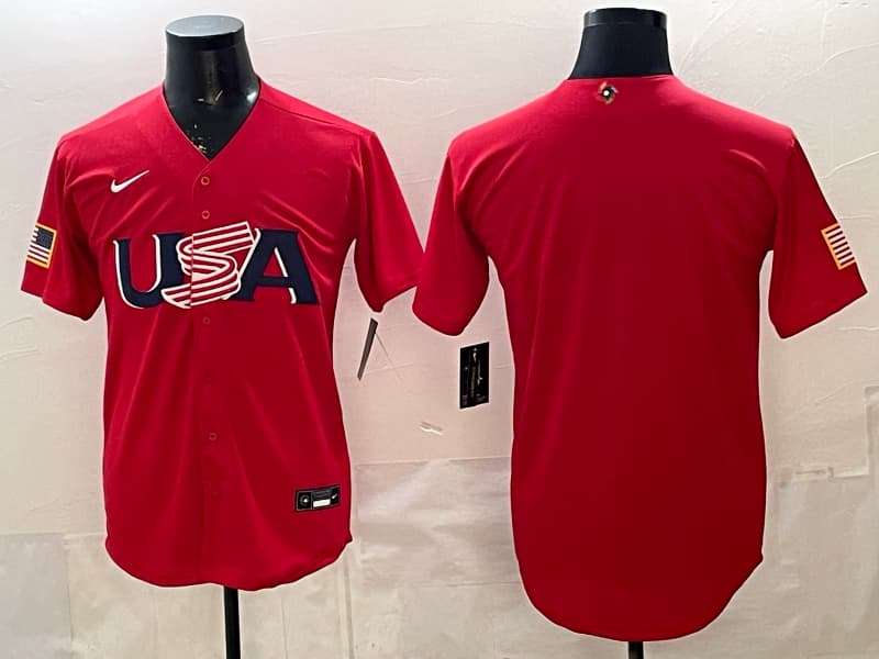 Men's Team USA World Baseball Classic   Vapor Premier Jersey - 2026 Roster - All Stitched