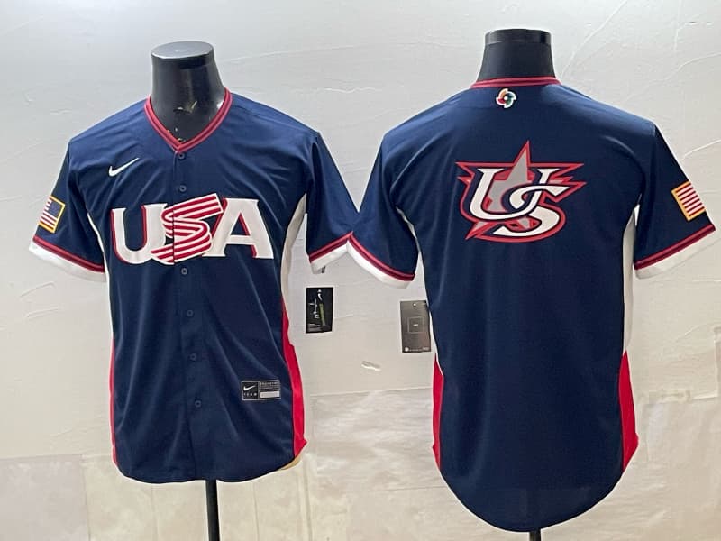 Men's Team USA World Baseball Classic  h Vapor Premier Jersey - 2026 Roster - All Stitched