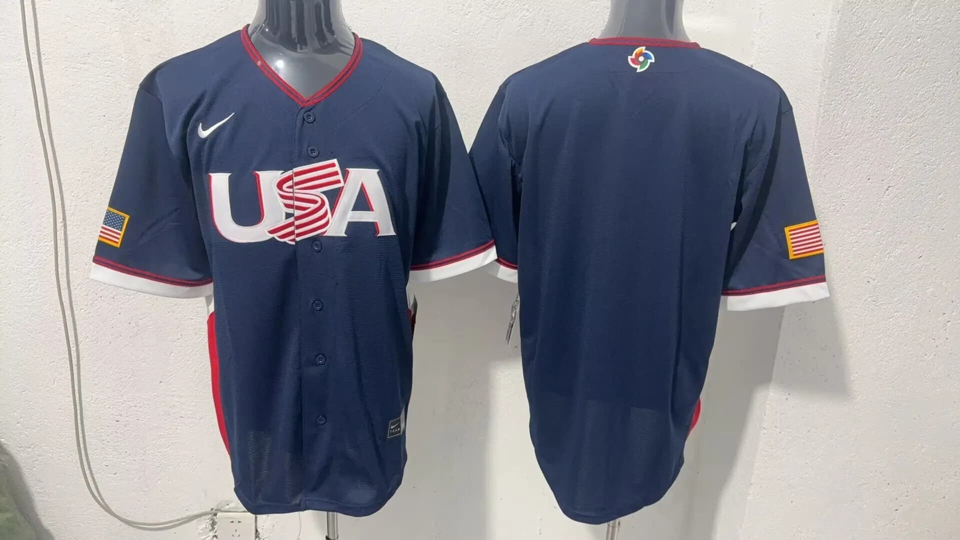 Men's Team USA World Baseball Classic Vapor Premier Jersey - 2026 Roster  - All Stitched