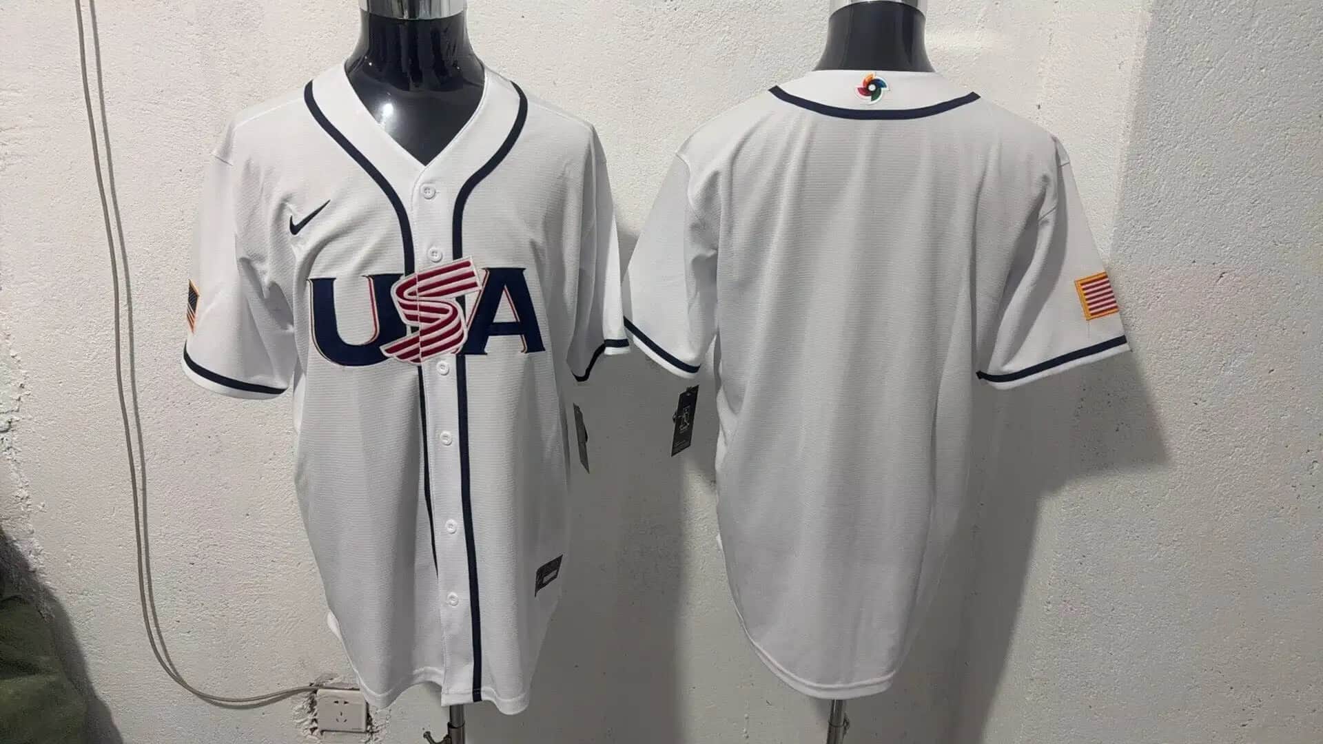 Men's Team USA World Baseball Classic Vapor Premier Jersey - 2026 Roster - All Stitched