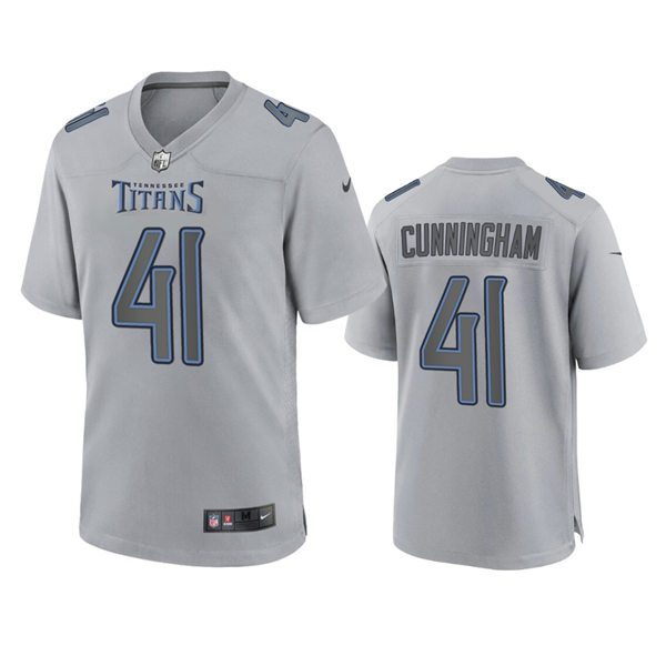 Men's Tennessee Titans #41 Zach Cunningham Gray Atmosphere Fashion Game Jersey