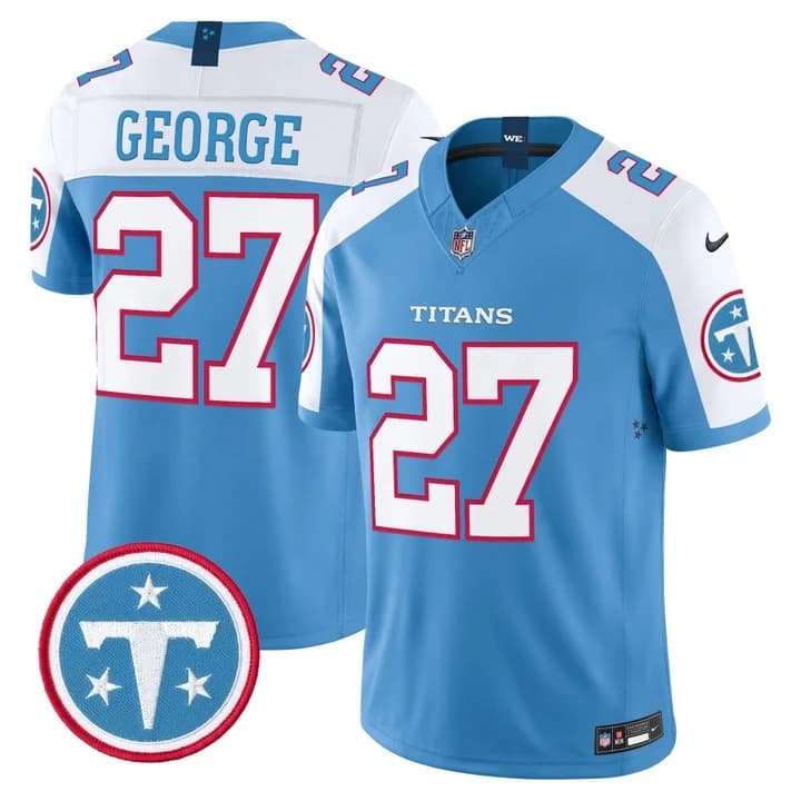 Men's Tennessee Titans 2026 Vapor Limited Jersey - All Stitched Eddie George    27