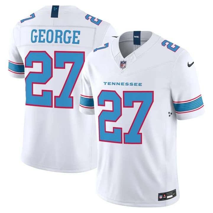 Men's Tennessee Titans 2026 Vapor Limited Jersey - All Stitched Eddie George   27