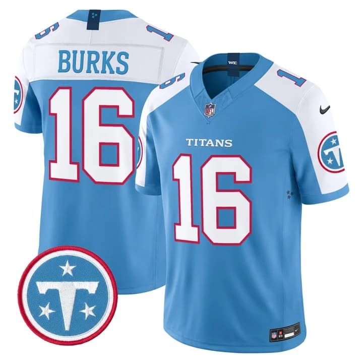 Men's Tennessee Titans 2026 Vapor Limited Jersey - All Stitched Treylon Burks   16