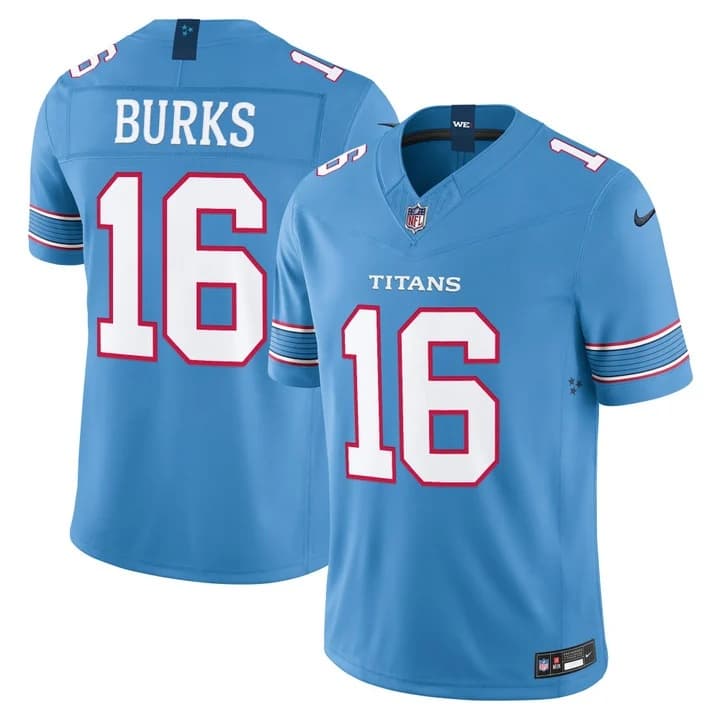 Men's Tennessee Titans 2026 Vapor Limited Jersey - All Stitched Treylon Burks 16