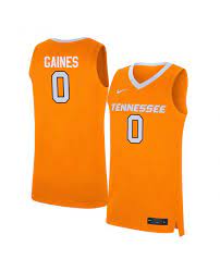 Men's Tennessee Volunteers #0 Davonte Gaines Nike 2015-18 Orange Basketball Jersey