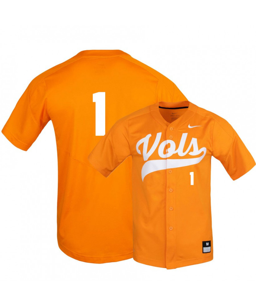 Men's Tennessee Volunteers #1 Alerick Soularie Nike Orange Vols College Baseball Jersey 