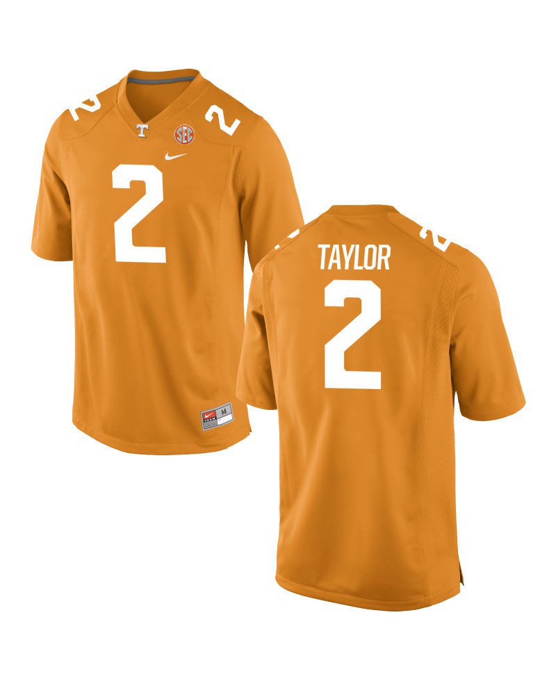 Men's Tennessee Volunteers #2 Alontae Taylor Nike 2021 Orange College Football Game Jersey 