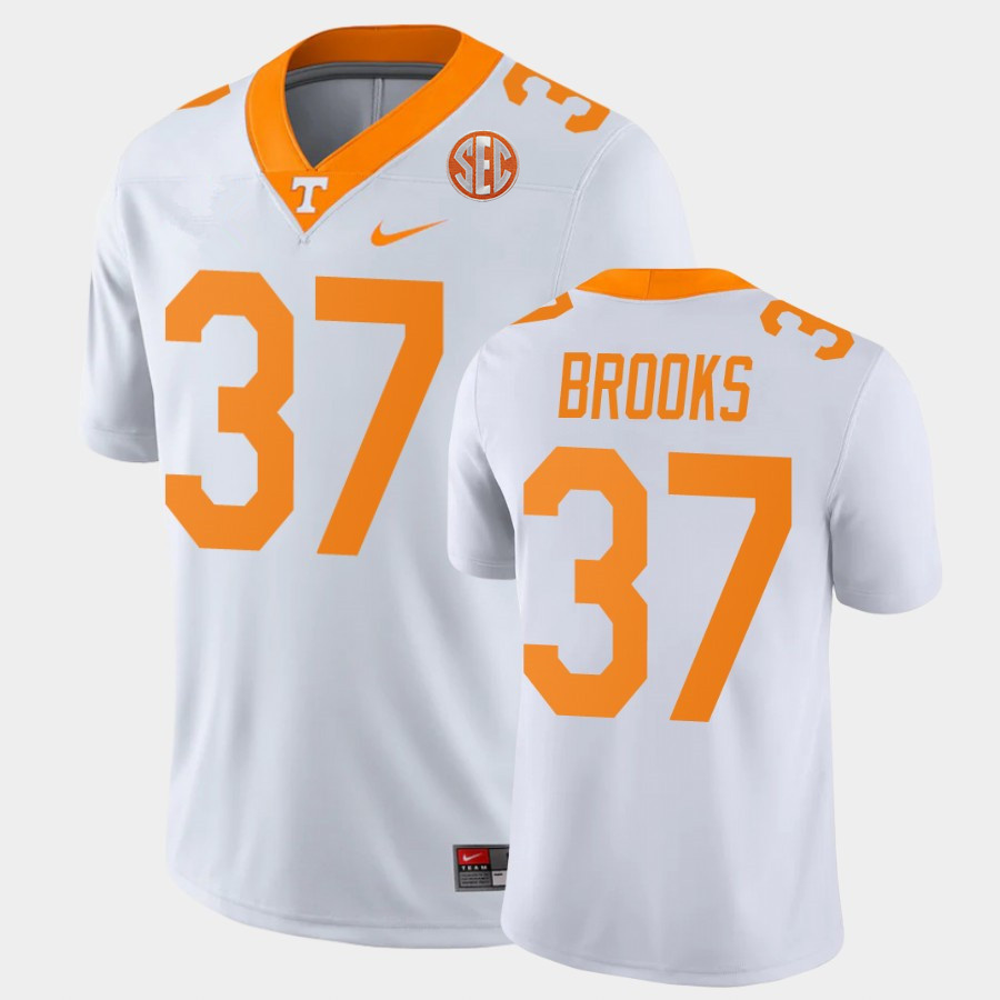 Men's Tennessee Volunteers #37 Paxton Brooks Nike 2021 Orange College Football Game Jersey