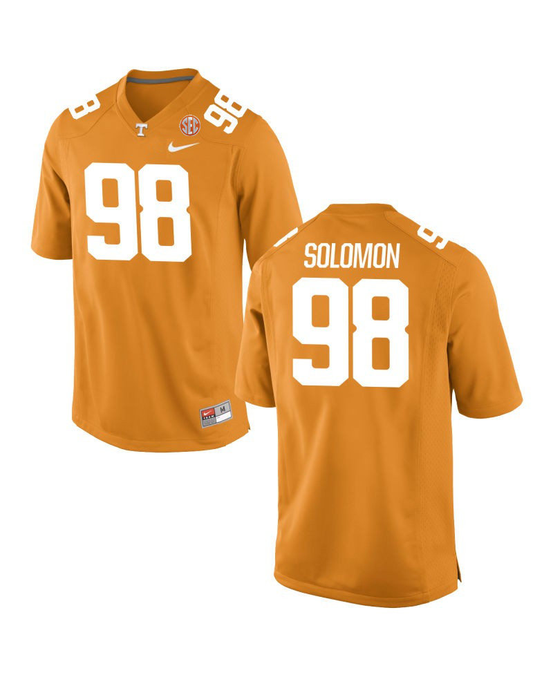 Men's Tennessee Volunteers #98 Aubrey Solomon Nike 2021 Orange College Football Game Jersey