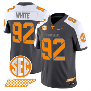 Men's Tennessee Volunteers 2025 'Smokey Grey Series' Vapor Limited Jersey V2 - All Stitched Reggie White      92