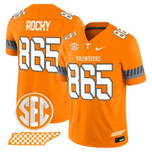 Men's Tennessee Volunteers 2025 'Smokey Grey Series' Vapor Limited Jersey V2 - All Stitched Rocky #865