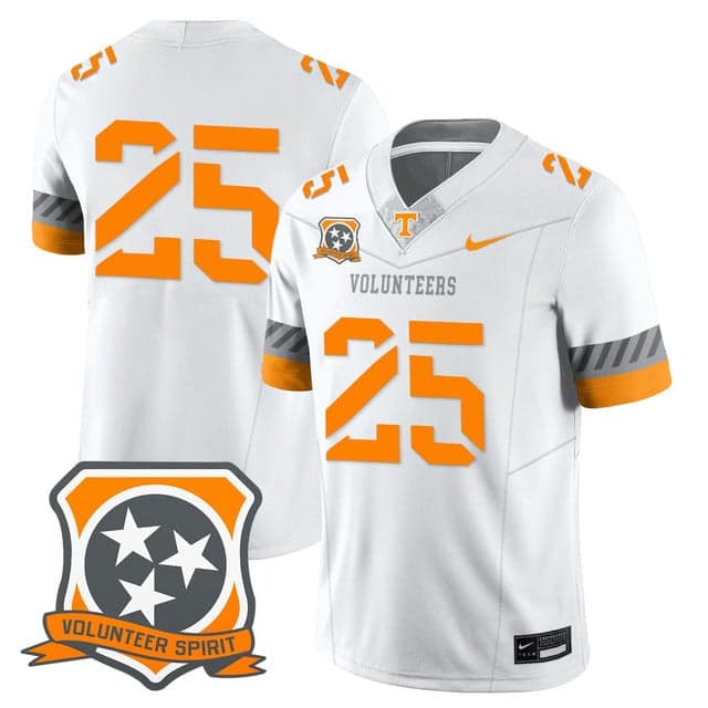 Men's Tennessee Volunteers 2025 Spirit Jersey - All Stitched #25