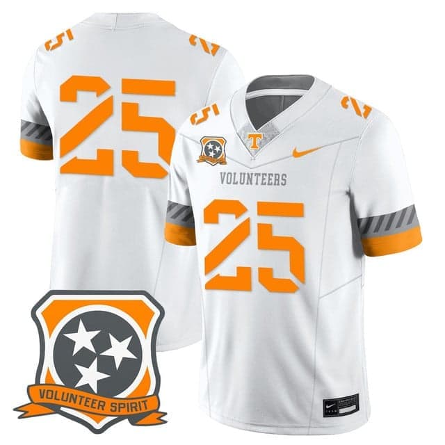 Men's Tennessee Volunteers 2025 Spirit Jersey - All Stitched #25