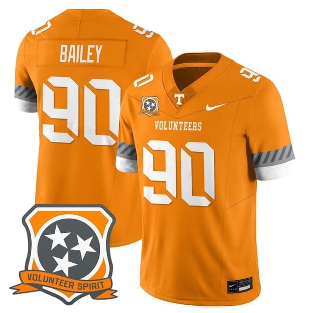 Men's Tennessee Volunteers 2025 Spirit Jersey - All Stitched  Dominic Bailey -  90