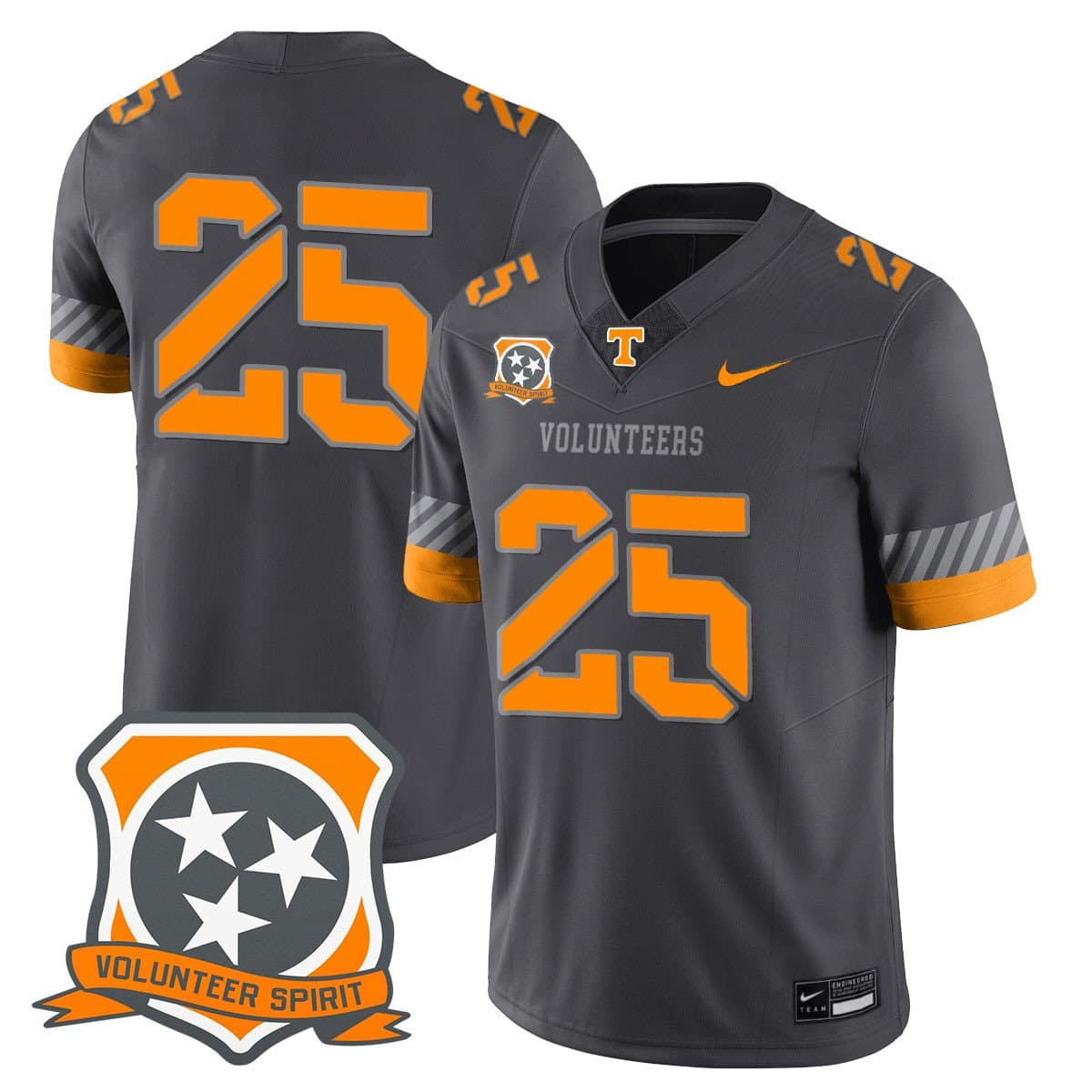 Men's Tennessee Volunteers 2025 Spirit Jersey - All Stitched 25  no name