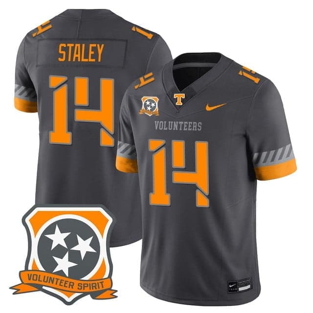 Men's Tennessee Volunteers 2025 Spirit Jersey - All Stitched Braylon Staley - 14