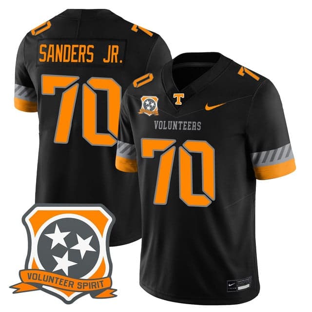 Men's Tennessee Volunteers 2025 Spirit Jersey - All Stitched David Sanders Jr. -   70