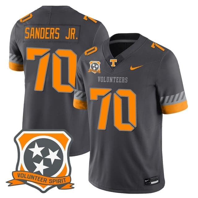 Men's Tennessee Volunteers 2025 Spirit Jersey - All Stitched David Sanders Jr. - 70