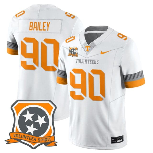 Men's Tennessee Volunteers 2025 Spirit Jersey - All Stitched Dominic Bailey   - 90