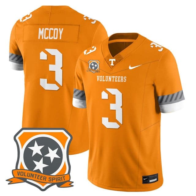 Men's Tennessee Volunteers 2025 Spirit Jersey - All Stitched Jermod McCoy  - 3