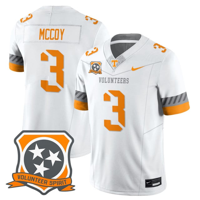 Men's Tennessee Volunteers 2025 Spirit Jersey - All Stitched Jermod McCoy #- 3
