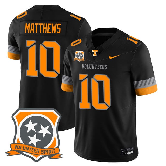 Men's Tennessee Volunteers 2025 Spirit Jersey - All Stitched Mike Matthews -    10