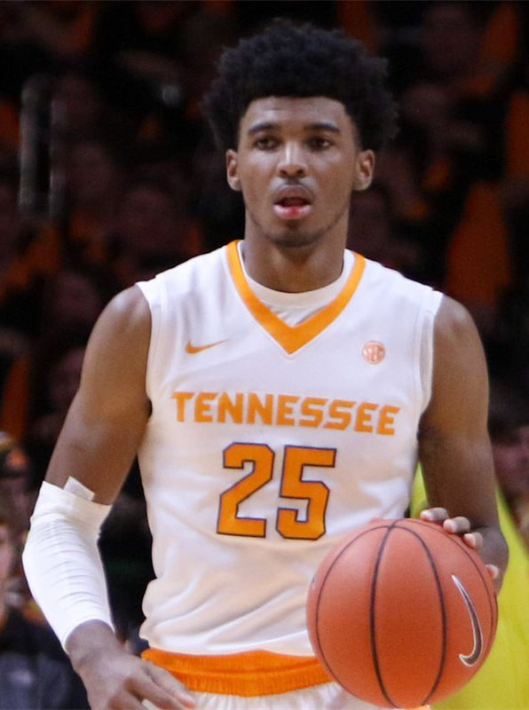 Men's Tennessee Volunteers Custom Nike 2015-18 White Basketball Jersey