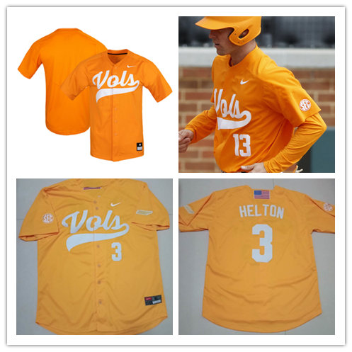 Men's Tennessee Volunteers Custom Nike Orange Vols College Baseball Jersey