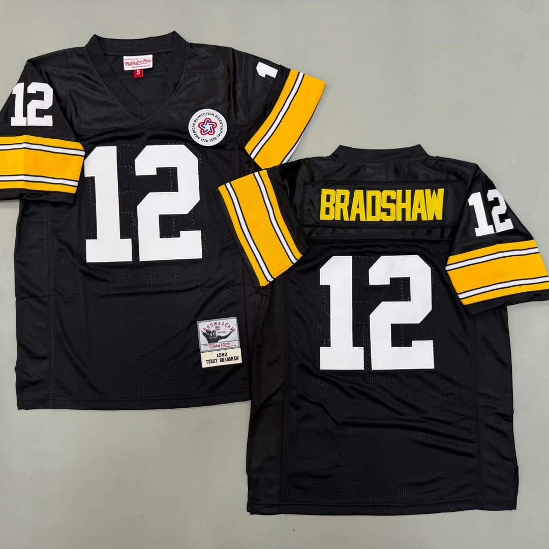 Men's Terry Bradshaw Black Pittsburgh Steelers