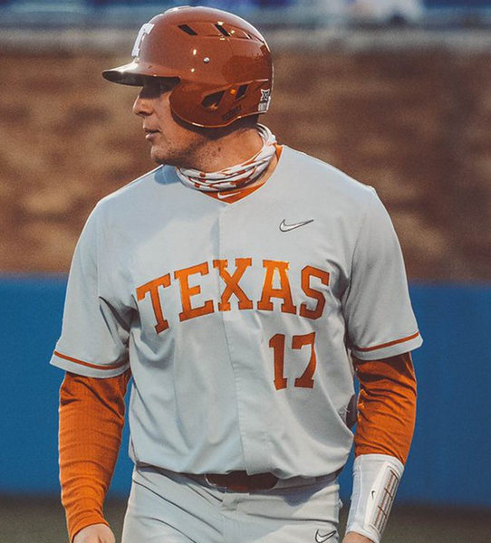Men's Texas Longhorns #17 Ivan Melendez Nike Grey College Baseball Game Jersey