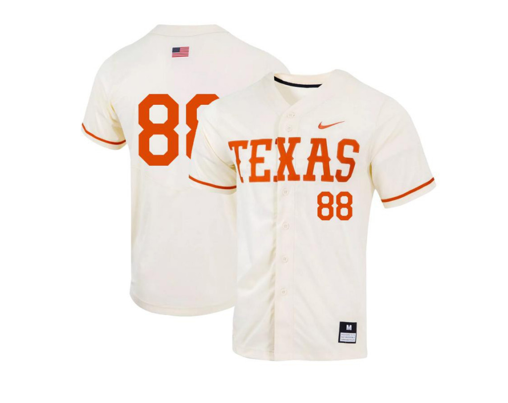 Men's Texas Longhorns #88 Andre Duplantier II Nike Natural College Baseball Game Jersey