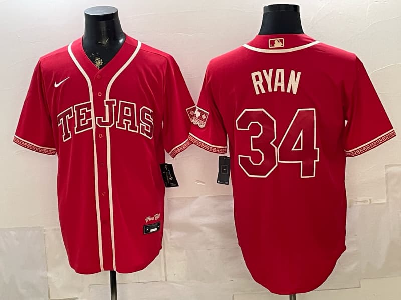 Men's Texas Rangers 2026 City Connect Vapor Premier Limited Jersey - All Stitched  34 RYAN