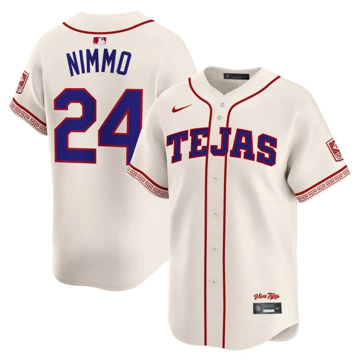 Men's Texas Rangers 2026 City Connect Vapor Premier Limited Jersey - All Stitched Brandon Nimmo 24