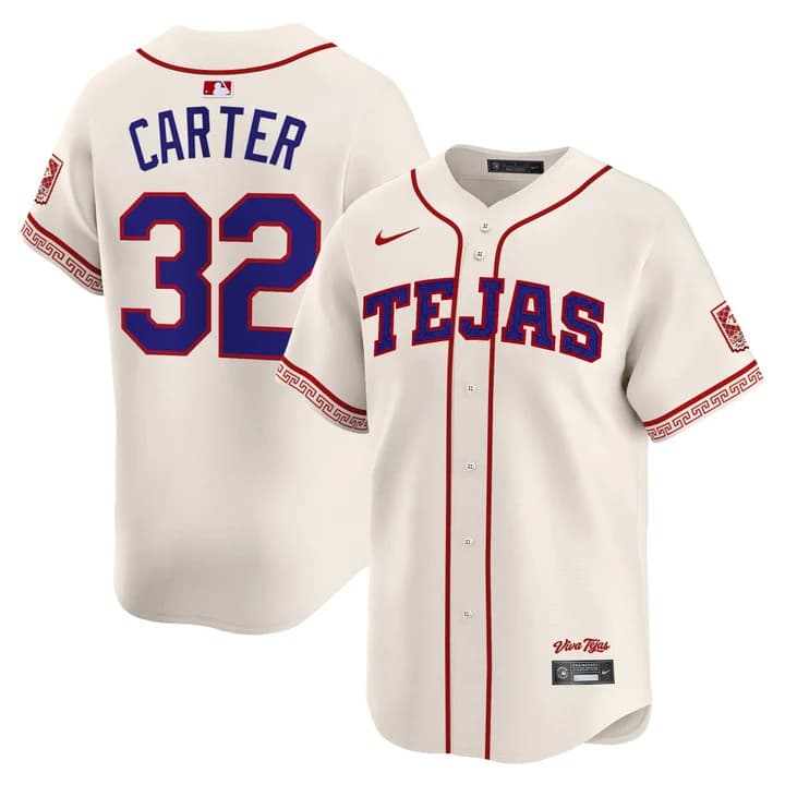 Men's Texas Rangers 2026 City Connect Vapor Premier Limited Jersey - All Stitched Evan Carter32