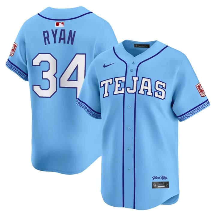 Men's Texas Rangers 2026 City Connect Vapor Premier Limited Jersey - All Stitched Nolan  Ryan34