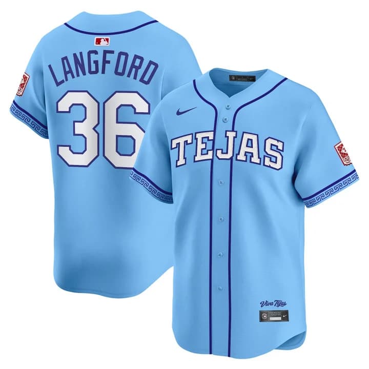 Men's Texas Rangers 2026 City Connect Vapor Premier Limited Jersey - All Stitched Wyatt Langford   36