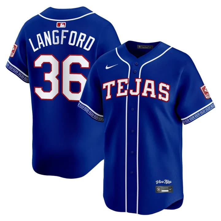 Men's Texas Rangers 2026 City Connect Vapor Premier Limited Jersey - All Stitched Wyatt Langford #36