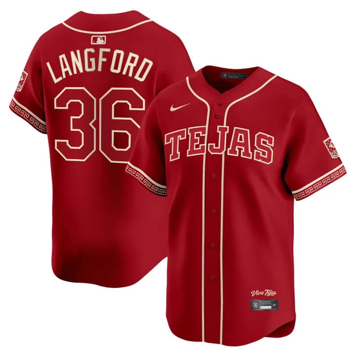 Men's Texas Rangers 2026 City Connect Vapor Premier Limited Jersey - All Stitched Wyatt Langford