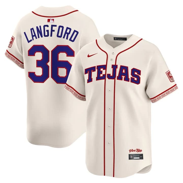 Men's Texas Rangers 2026 City Connect Vapor Premier Limited Jersey - All Stitched Wyatt Langford36