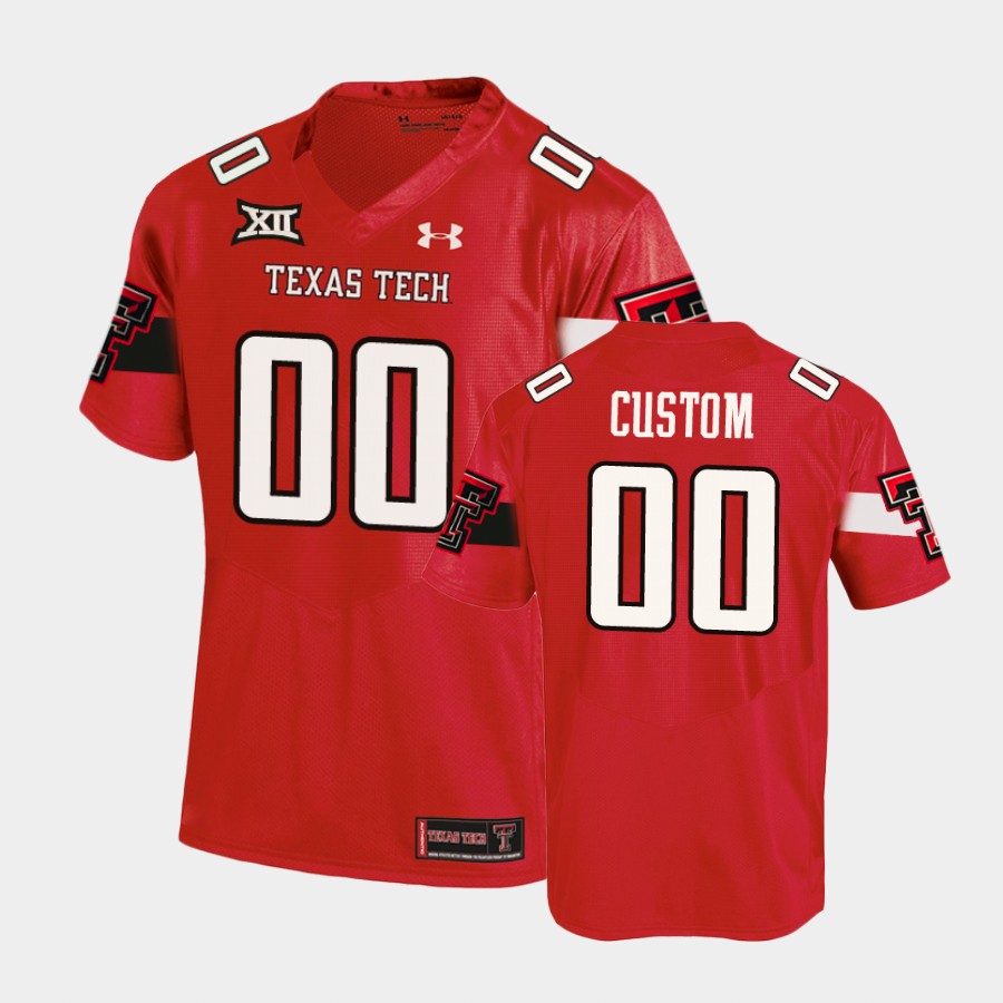 Men's Texas Tech Red Raiders Custom 2020 Red Under Armour College Football Jersey 