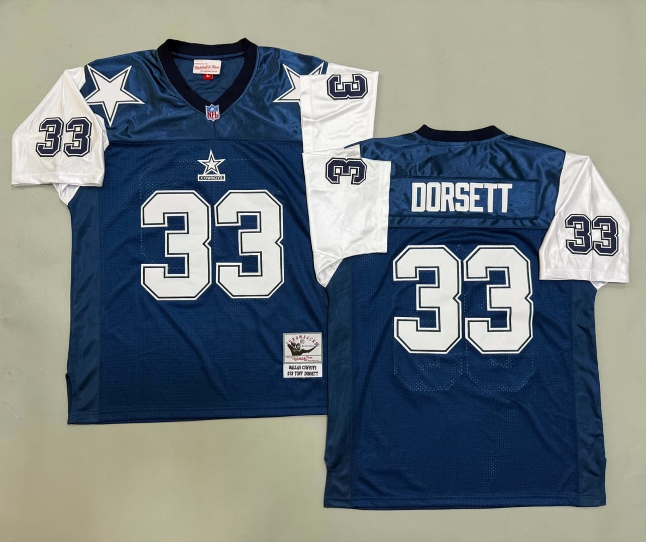 Men's Throwback Jerseys - Dallas Cowboys    33 Tony  Dorsett