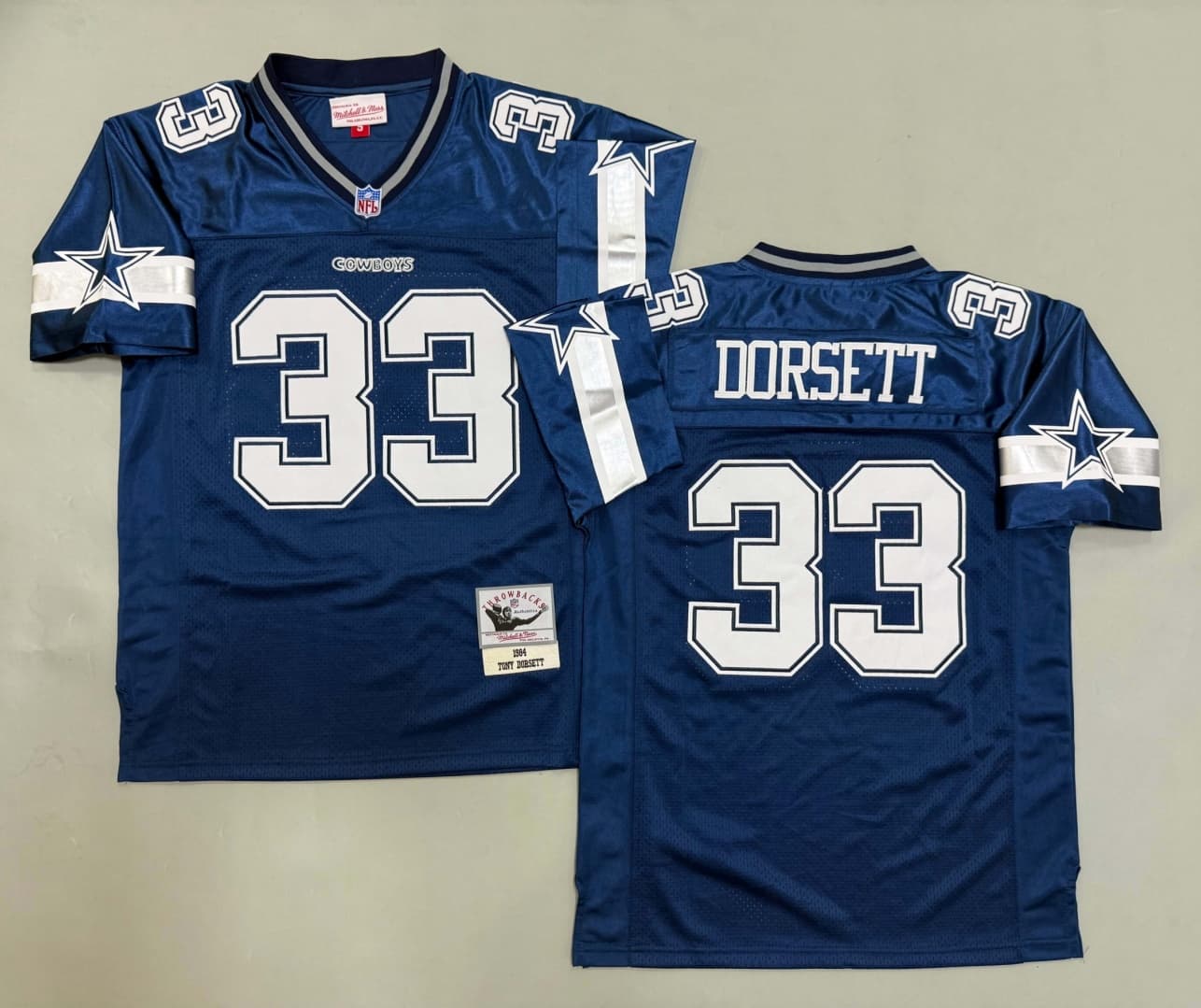 Men's Throwback Jerseys - Dallas Cowboys   33 Tony  Dorsett