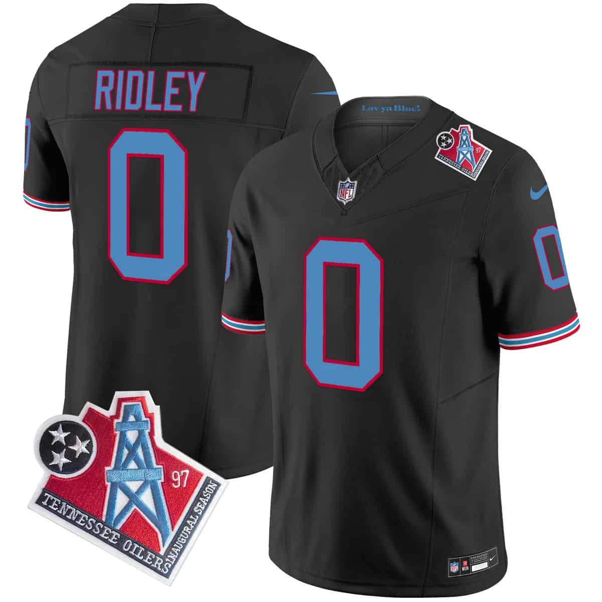 Men's Titans 1997 Throwback Vapor Limited Jersey - All Stitched Calvin Ridley       0