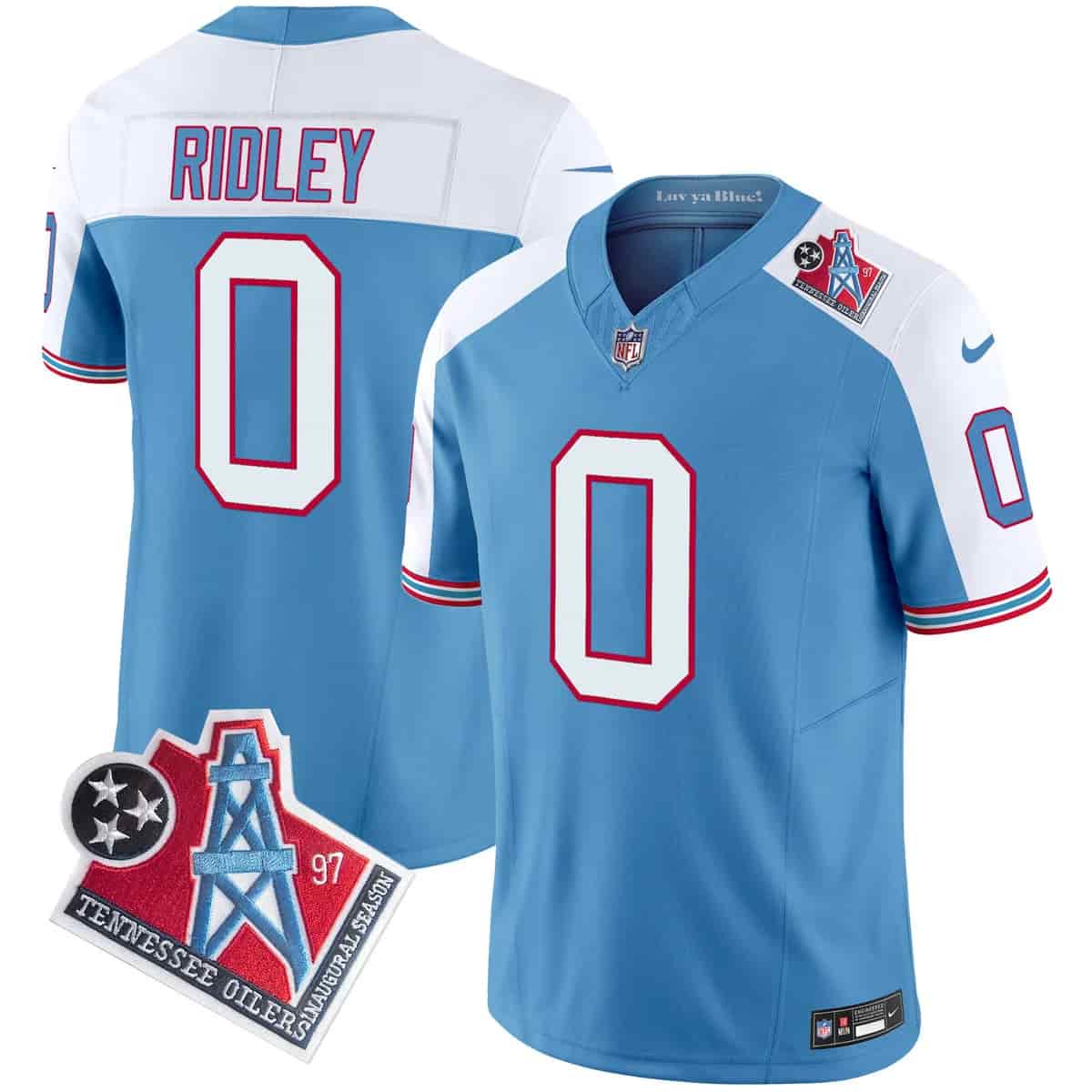 Men's Titans 1997 Throwback Vapor Limited Jersey - All Stitched Calvin Ridley     0